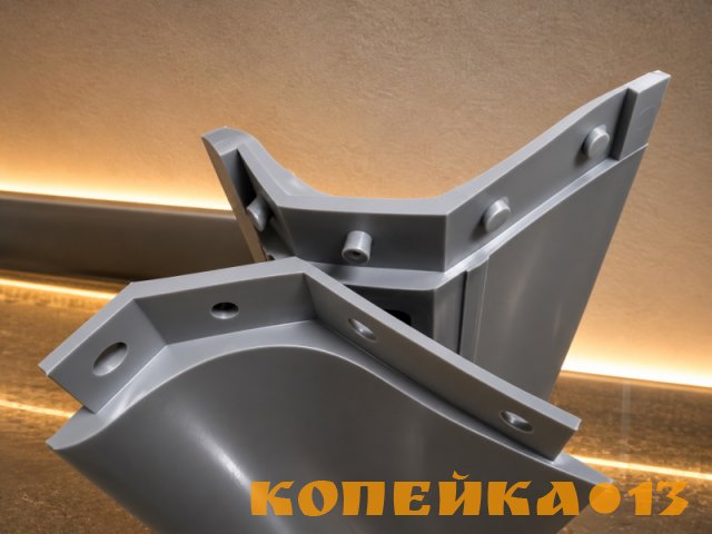 Промышленный напольный плинтус из ПВХ ПП60×100 мм УНИПОЛ