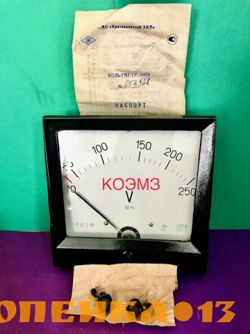 Вольтметр Э378 0-250в
