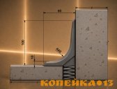 Промышленный напольный плинтус из ПВХ ПП60×100 мм УНИПОЛ фото3